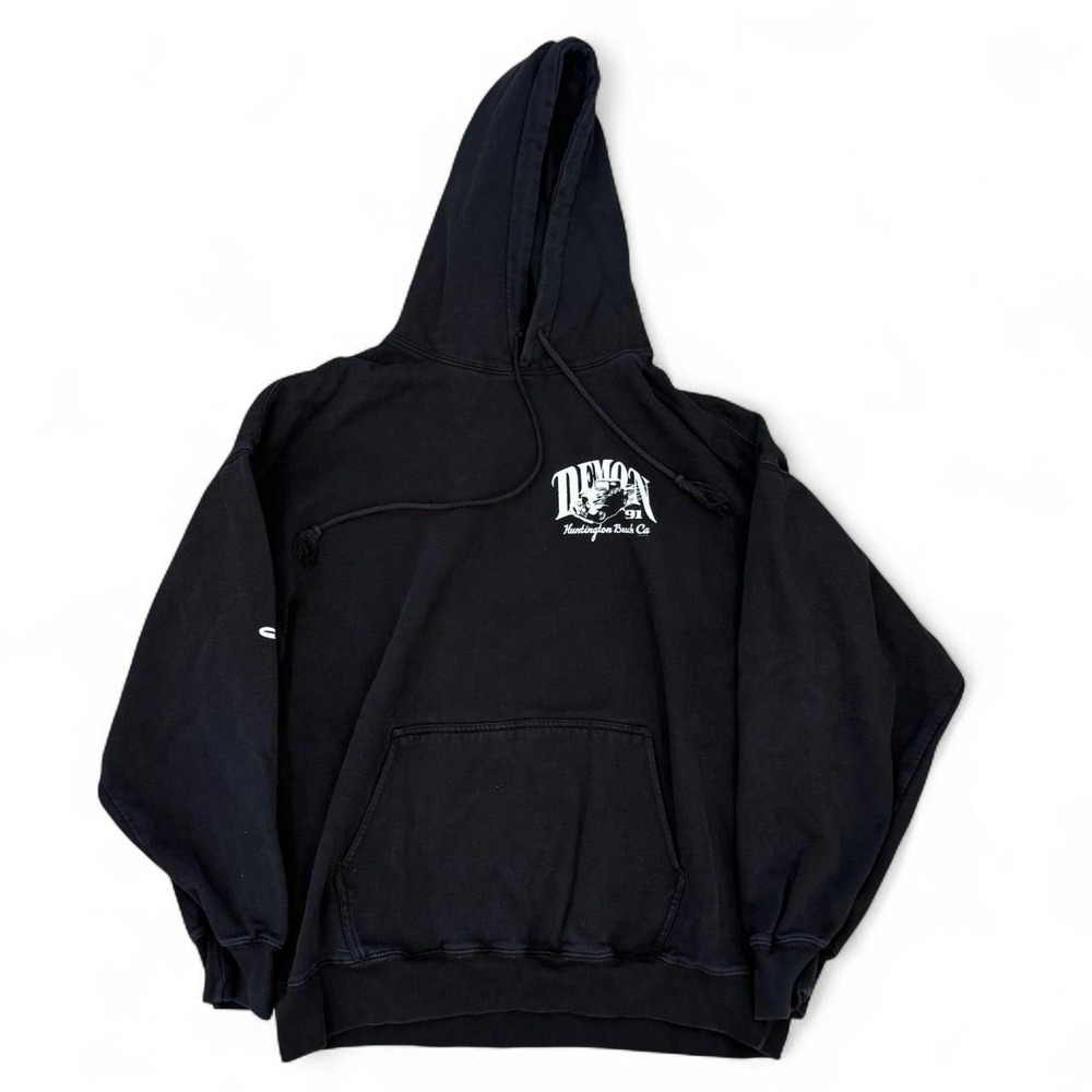 Brandy Melville Heavyweight Oversized Black Pullover Hoodie Huntington Beach CA